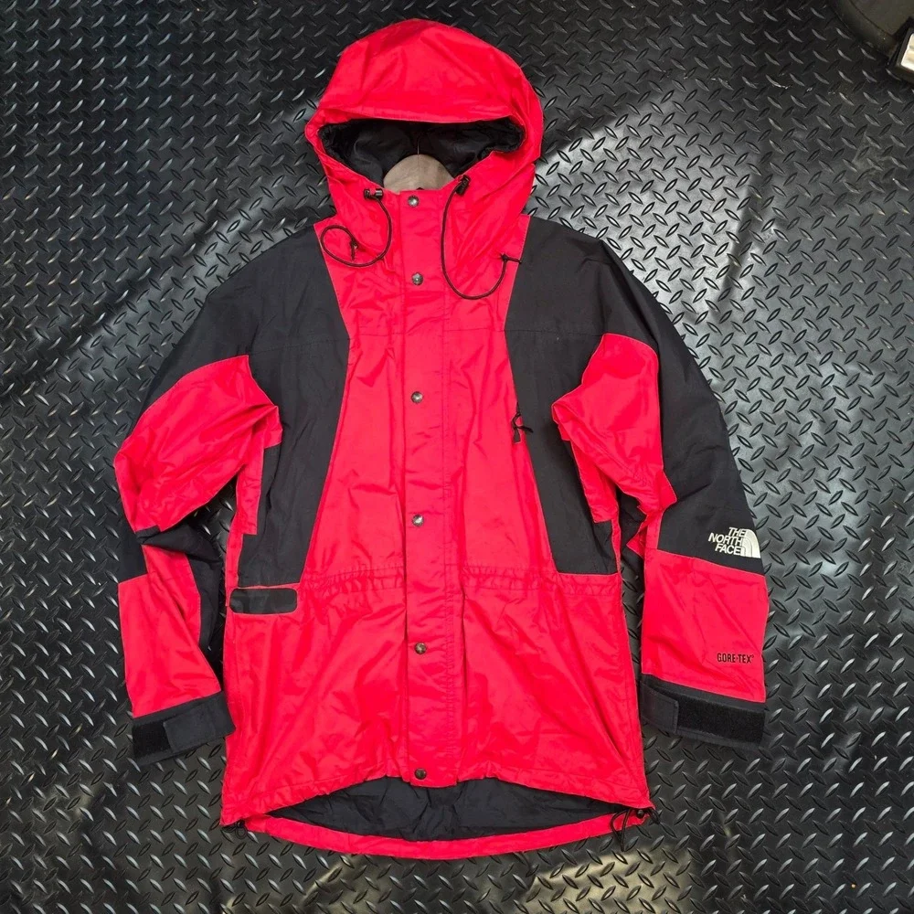 The North Face Mountain Gore-Tex Jacket Mens Medium Red‎ Black Vintage Shell